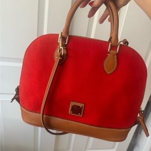 Dooney & bourke red bag, gently worn